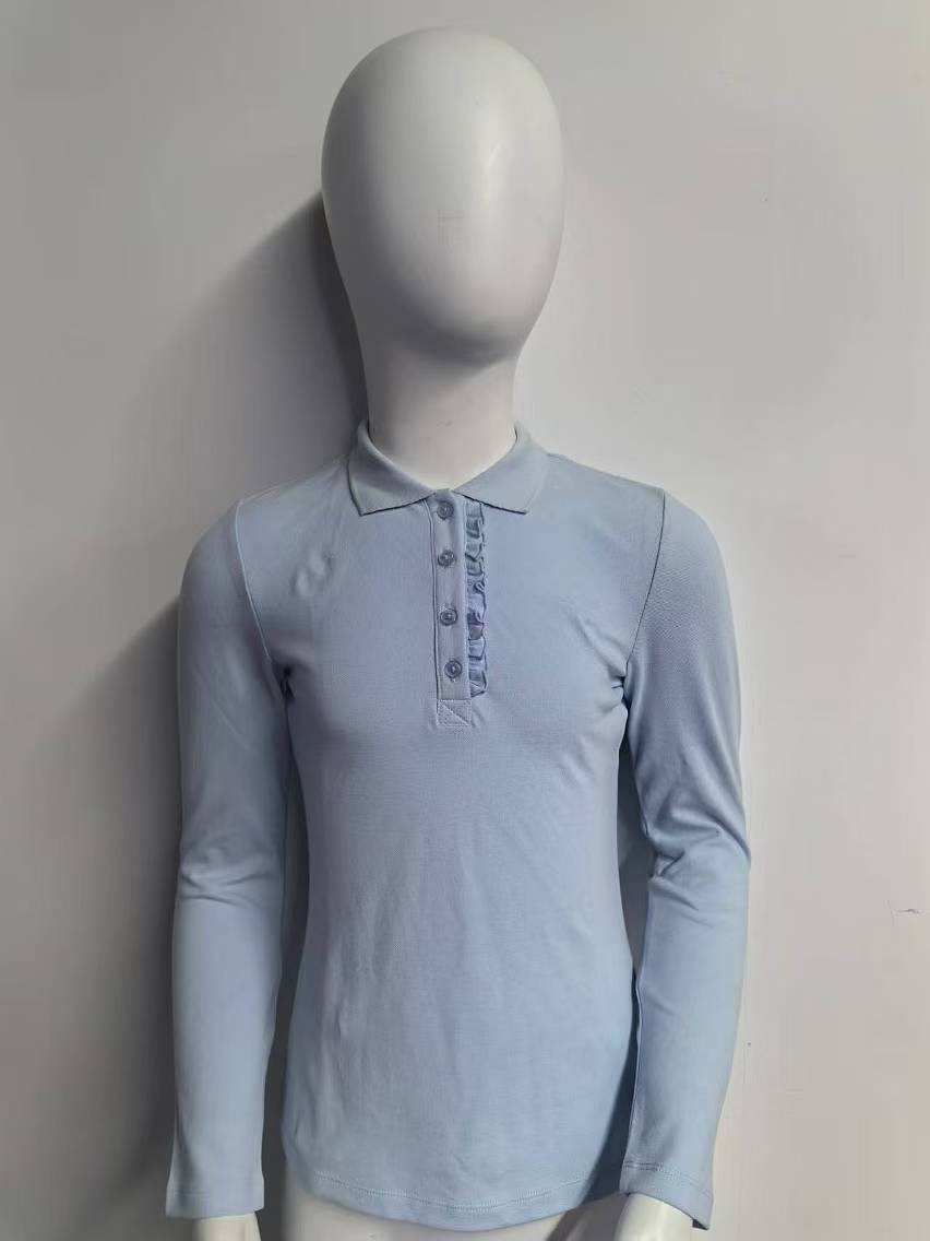 Knitted long leeves t-shirt wi