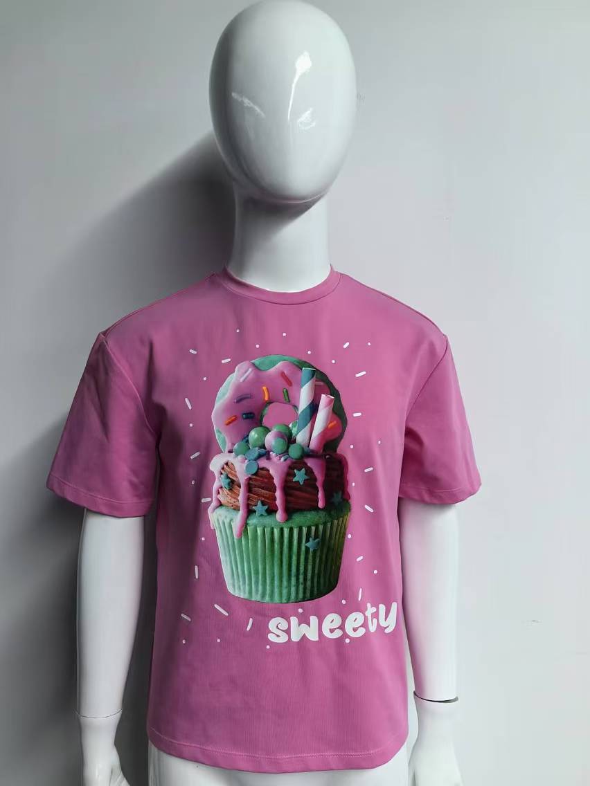 Knitted short leeves t-shirt w